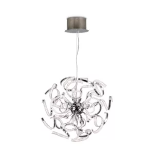 Image of Volupta Spherical Pendant Ceiling Light Chrome