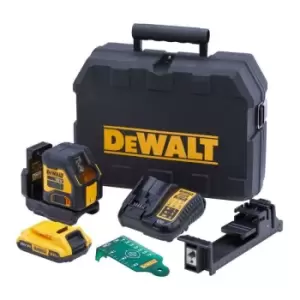 Image of DCLE34021D1-GB 18V xr Compact Cross Line Green Beam Laser Kit - Dewalt