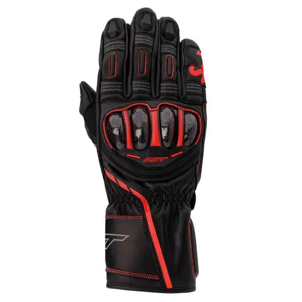 Image of RST S1 Ce Mens Glove Black Neon Red 8