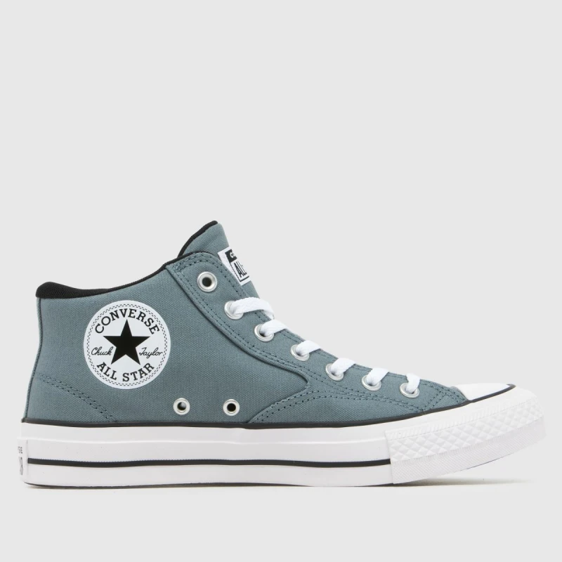 Image of Converse All Star Malden Trainers in Pale Blue Light Blue/White UK 7