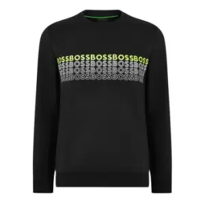Image of BOSS Salbo 1 Logo Sweatshirt - Black