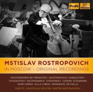 Image of Mstislav Rostropovich In Moscow Original Recordings by Mstislav Rostropovich CD Album