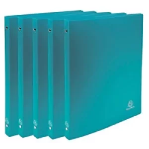 Image of Exacompta Ring Binder Polypropylene A4 4 ring Dark Green Pack of 25