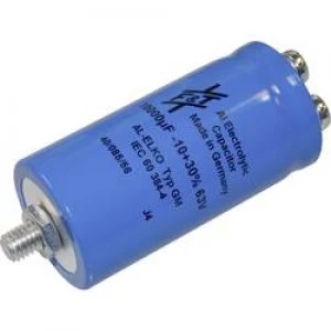 Image of Electrolytic capacitor Screw type 10000 uF 63 V