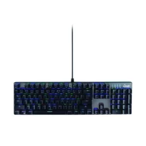 Image of MediaRange Gaming Wired Keyboard with 104 Keys 14 Colour Modes QWERTY (UK) Black/Silver MRGS101-UK