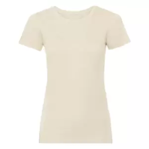 Image of Russell Womens/Ladies Organic Short-Sleeved T-Shirt (L) (Natural)