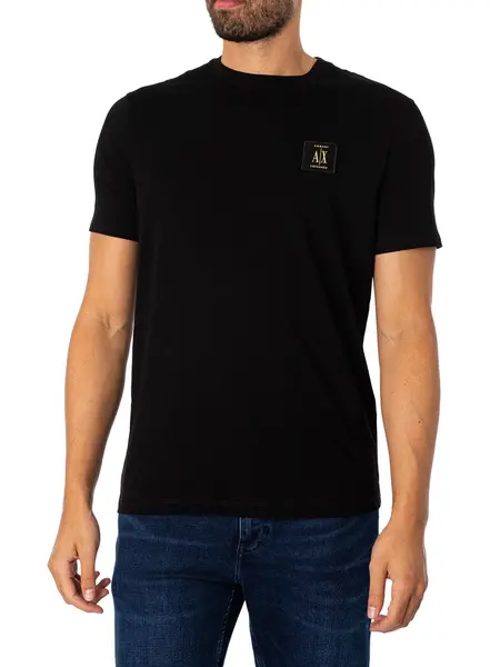 Image of Armani Exchange Box Logo T-Shirt Black S
