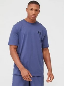 Image of Urban Armor Gear Sportstyle Left Chest T-Shirt - Blue/Black, Size S, Men