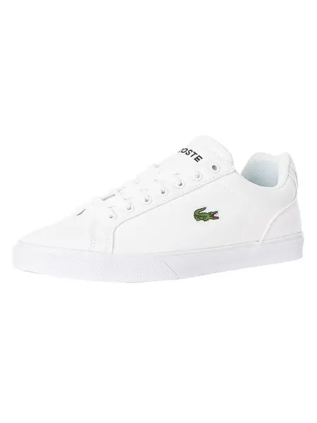 Image of Lacoste Lerond Pro BL 123 1 CMA Canvas Trainers White/White 6 UK