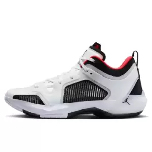 Image of Jordan Air Jordan 37 Low, White/Black-Siren Red, size: 7+, Male, Basketball Performance, DQ4122-100