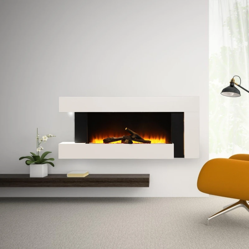 Image of Cottonfy UK 7 Shape Electric Fireplace 2000W - White White One Size
