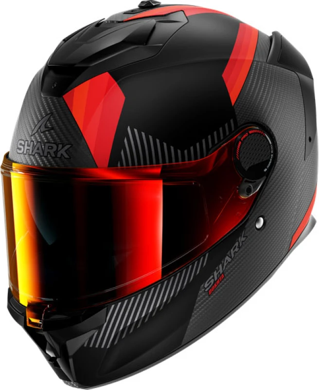 Image of Shark Spartan GT Pro Dokhta Carbon Helmet, black-red, Size M for Men