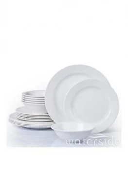 Image of Waterside White Round Melamine 18 Piece Dinner Set