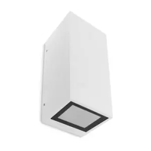 Image of Leds-C4 Afrodita - 2 Light Outdoor Up Down Wall Light White IP65, GU10