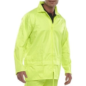 Image of Bdri Weatherproof L B Dri Jacket Saturn Yellow