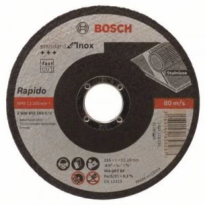 Image of Bosch Accessories WA 60 T BF 2608603169 Cutting disc (straight) 115mm 22.23mm