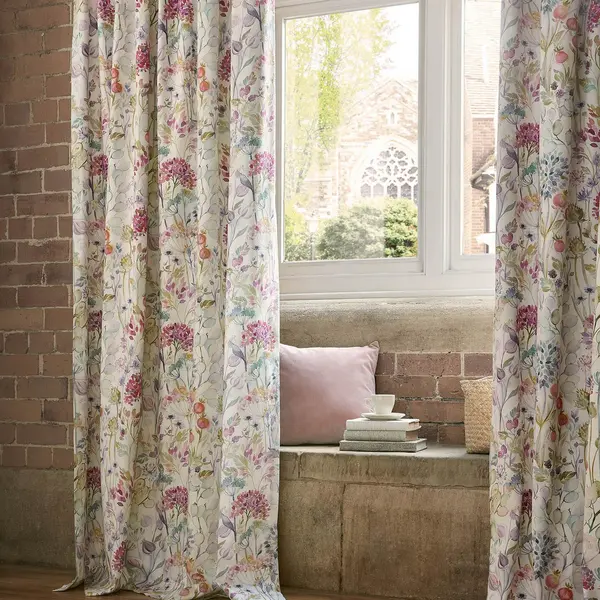 Image of Voyage Maison Country Hedgerow Curtains, 229 x 183cm, Lotus