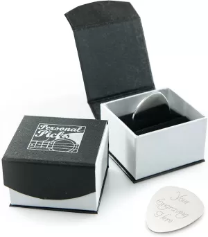 Image of Personalised Silver Guitar Plectrum