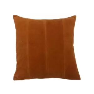 Image of Furn Jagger Corduroy 100% Cotton Cushion Cover, Rust, 45 x 45 Cm