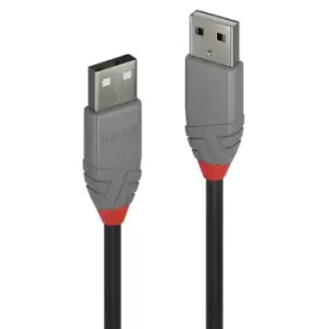 Image of Lindy 3m USB 2.0 Type A Cable, Anthra Line