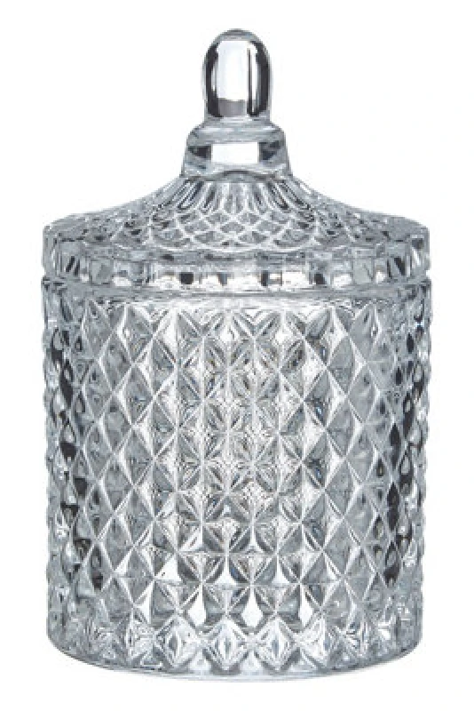 Image of Premier Housewares Ticino Diamond Storage Jar Clear
