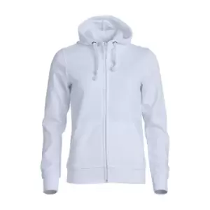 Image of Clique Womens/Ladies Plain Full Zip Hoodie (M) (White)