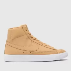 Image of Nike W Blazer Mid Prm Mf, Vachetta Tan/Vachetta Tan-White, size: 4, Female, Trainers, DQ7572-200