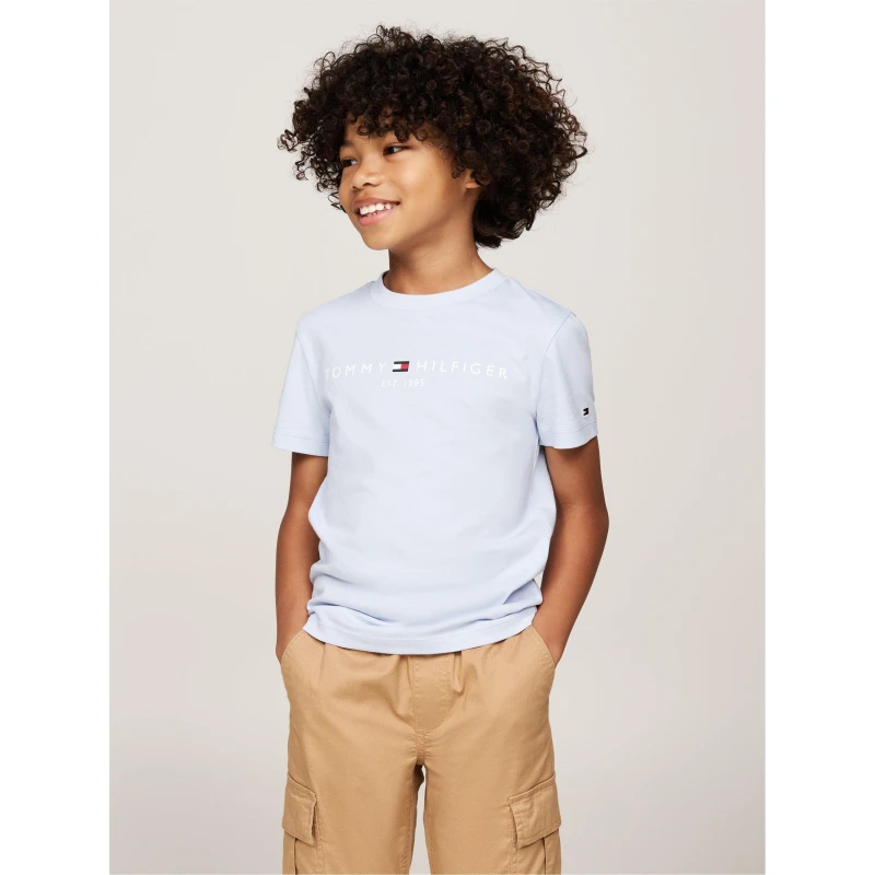 Image of Tommy Hilfiger U ESSENTIAL TEE S/S - Blue Blue Baby (9 - 12 Mths)
