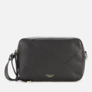 Image of Radley Womens Alba Place - Patchwo Medium Zip Around Cross Body Bag - Black