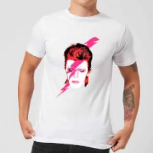 Image of David Bowie Aladdin Sane Mens T-Shirt - White