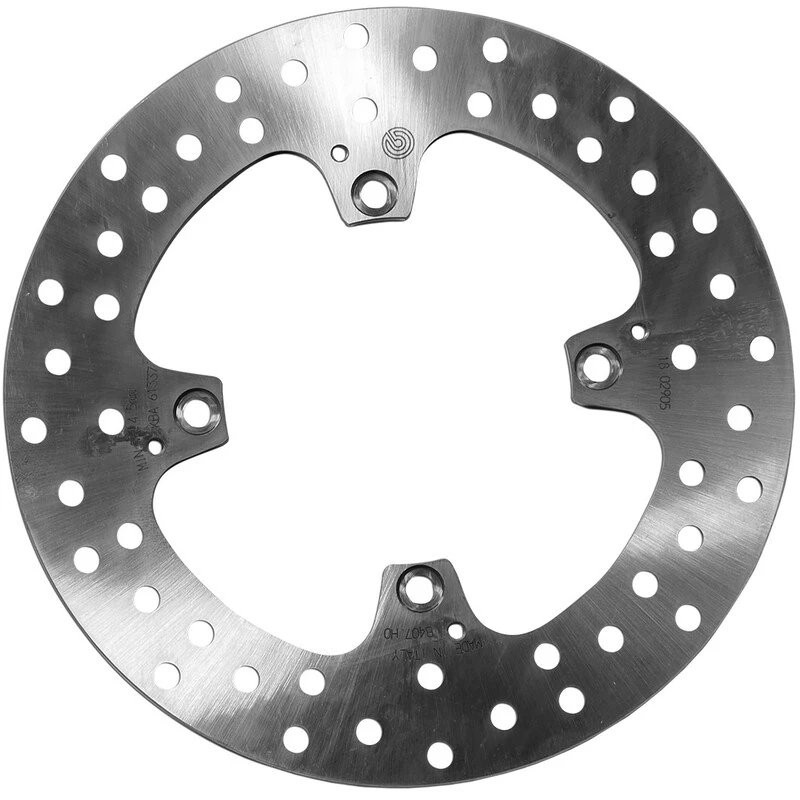 Image of BREMBO 68B407H0 Brake disc PRIME - Serie-Oro - Fixed Disc Rear, Perforated Brake Disc (82)