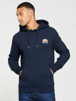 Image of Ellesse Toce Pullover Hoodie, Navy Size M Men