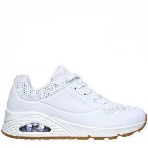 Image of Skechers UNO Stand On Air Trainers Womens - White