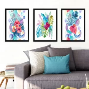 Image of SET_040 Multicolor Decorative Framed Painting (3 Pieces)