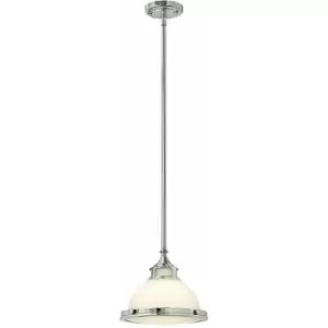 Image of Loops - 1 Bulb Ceiling Pendant Light Fitting Chrome LED E27 60W Bulb