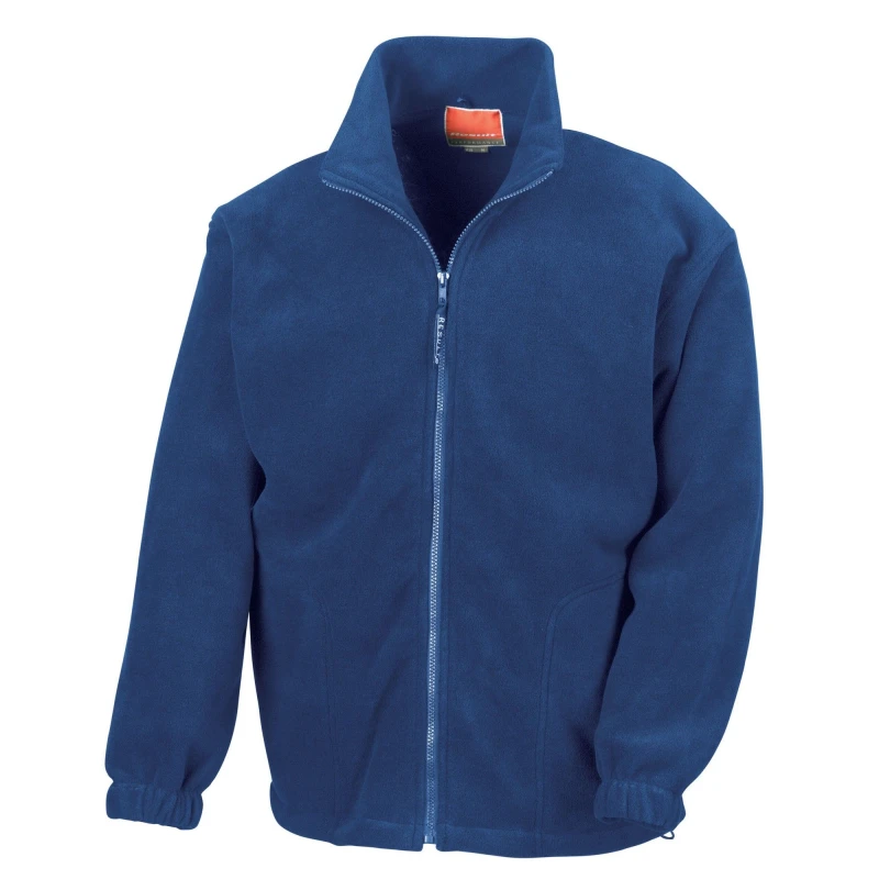 Image of Result Result Men Polartherm Fleece Jacket in Blue Size: Medium Blue M Male 5063527290298