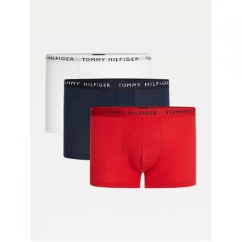 Image of Tommy Bodywear 3P TRUNK - Navy/Red/Wht