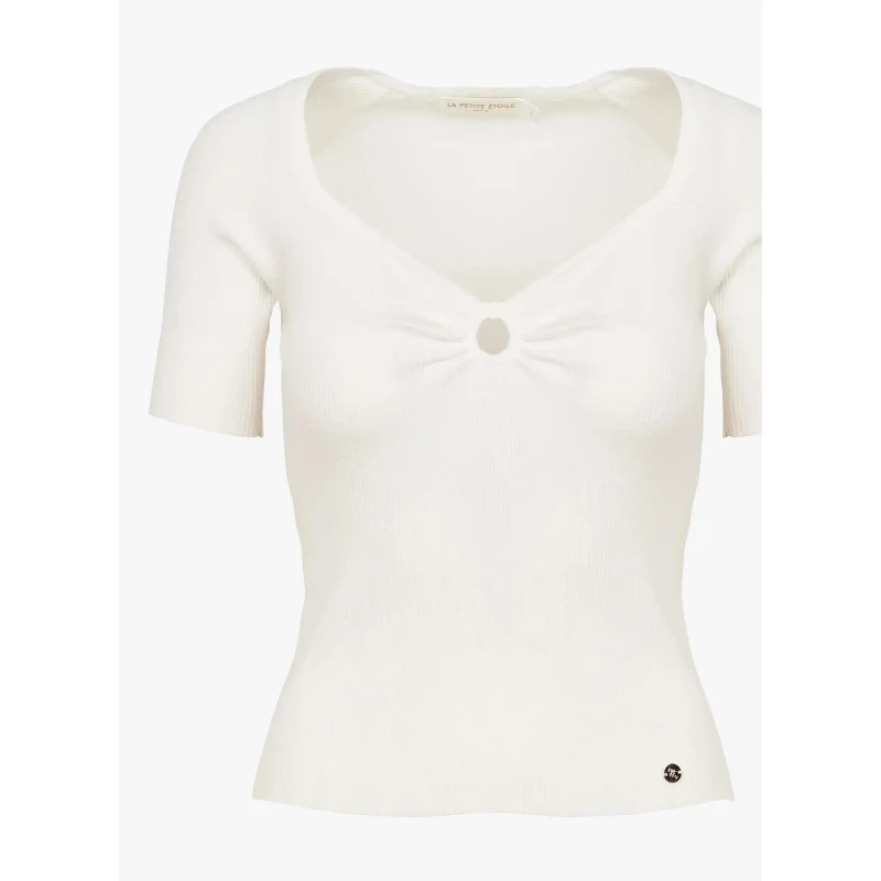 Image of La Petite Etoile Womens T-Shirt La Petite Etoile Theresa Blanc Female S
