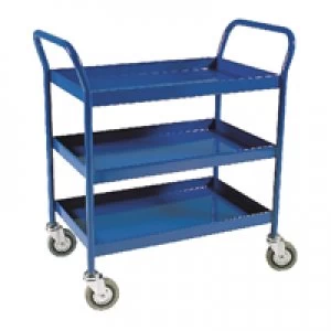 Image of Slingsby Service Trolley 3-Tier Fixed Blue 306764