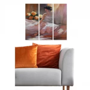 Image of MDF234241528 Multicolor Decorative MDF Painting (3 Pieces)