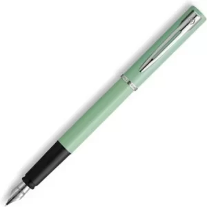 Image of Waterman Allure Mint Green Pastel Lacquer Fountain Pen Fine Nib Blue I