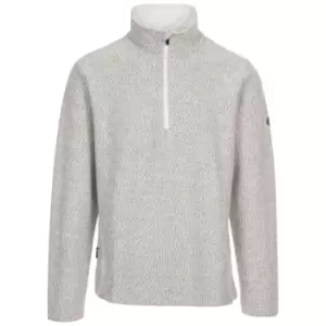 Image of Trespass Mens Taddingley Half Zip Sweatshirt (L) (Off White)
