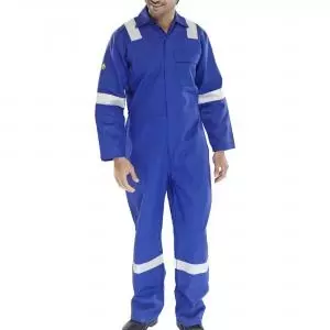 Image of Beeswift Fire Retardant Nordic Design Boilersuit Royal Blue 52