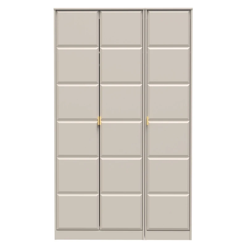 Image of Welcome Furniture Welcome Furniutre Cuba 3 Door Wardrobe - Ready Assembled CUF140KMK