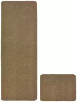 Image of Homemaker York Doormat & Runner Set - 100x57cm - Chocolate