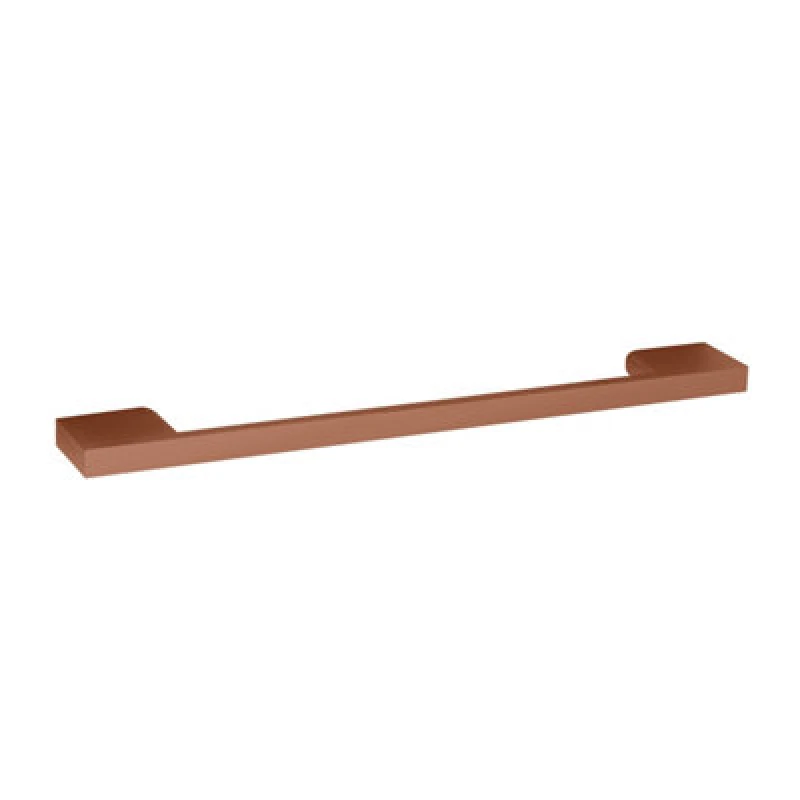 Image of Balterley Furniture Handle Square D Shape Handle 223mm 192mm Centres Copper Orange