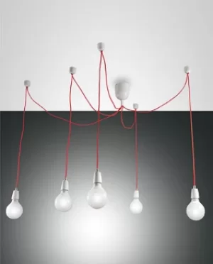 Image of Blog Cluster Pendant Ceiling Light White Glass, E27