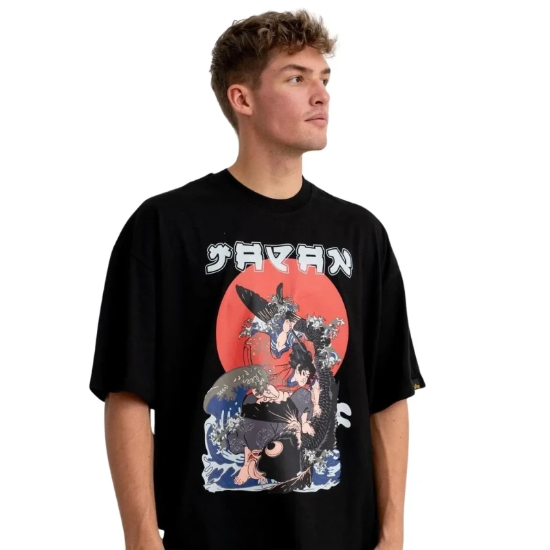 Image of alpha industries T-Shirt Alpha Industries Japan Warrior Noir Male S