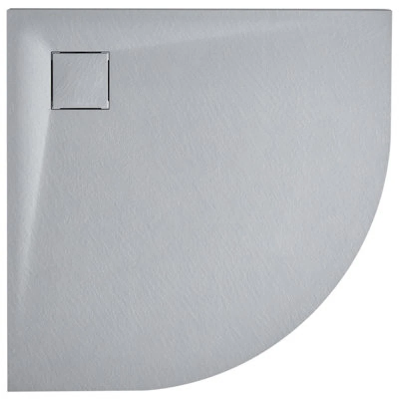 Image of Beliani Shower Tray Paron 800 X 800 X 30 mm Grey