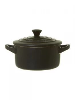 Image of Le Creuset Stoneware Petite Round Casserole Satin Black